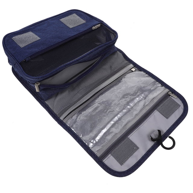 Houderco Bolsa De Viaje Marino Para Cosméticos Con Plegable Y Organizador Funcional