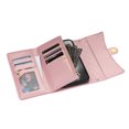 thumbnail image 5 of Phone Case for iPhone 15,Wallet Case Women 【RFID Blocking】 Crossbody Strap PU Leather Zipper with Wrist Lanyard Magnetic Flip Cover Credit Card Holder For iPhone 15, Rosegold, 5 of 9