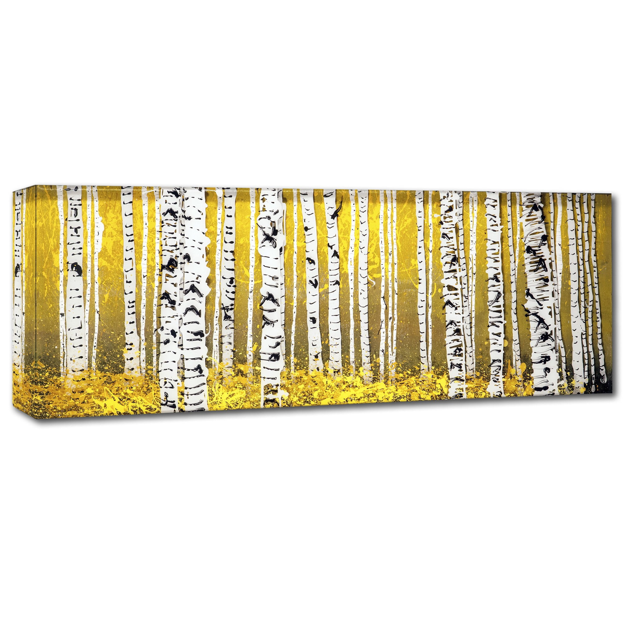 Trademark Fine Art "PanorAspens Yellow Floor" Canvas Art by Roderick Stevens