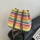 thumbnail image 4 of Bolsos de hombro para mujer con tejido delicado y nueva tendencia en colores, a la moda, de gran capacidad, versátiles y de alta calidad, 4 of 5