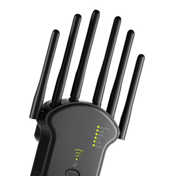 Extensor de rango de Internet de doble banda 2 4G 5G amplificador WiFi de 300Mbps 1200Mbps para el hogar