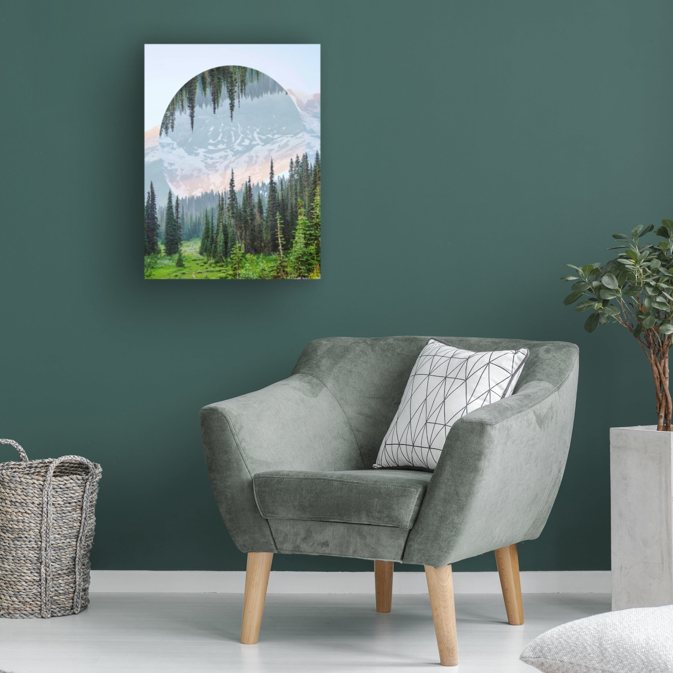 Trademark Fine Art Vision Studio  Western Treetops III Canvas Wall Art
