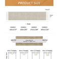 thumbnail image 4 of GHSDFBB Rustic Table Runner Boho Style, Handmade Tassels Khaki Table Runner 90 Inches Long Home Dining,Coffee Table,Kitchen,13x90, 4 of 6