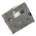 thumbnail image 3 of Canvas Makeup Bag Toiletry Pouch Canvas Portable Cat Embroidery Zipper Closure Canvas Toiletry Pouch for Travel, 3 of 8
