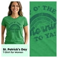 thumbnail image 2 of Womens Top O The Morning to Ya T shirt Funny Green St Patricks Day Saying Tee Womens Graphic Tees, 2 of 9