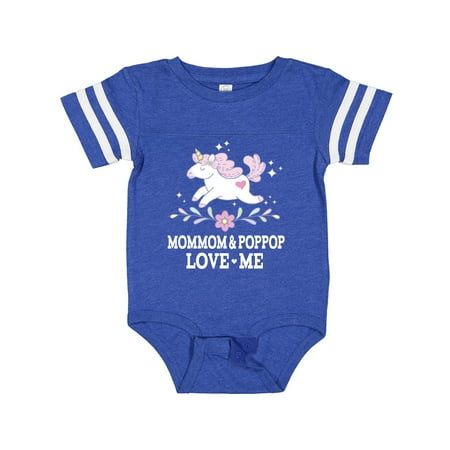 

Inktastic MomMom and PopPop Love Me Unicorn Gift Baby Girl Bodysuit