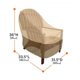 thumbnail image 5 of Dinheiro 1 paquete de fundas impermeables para muebles de patio, fundas para sillas de césped al aire libre, se adapta a hasta 31.5 pulgadas de ancho x 33.5 pulgadas de profundidad x 36 pulgadas de, 5 of 6