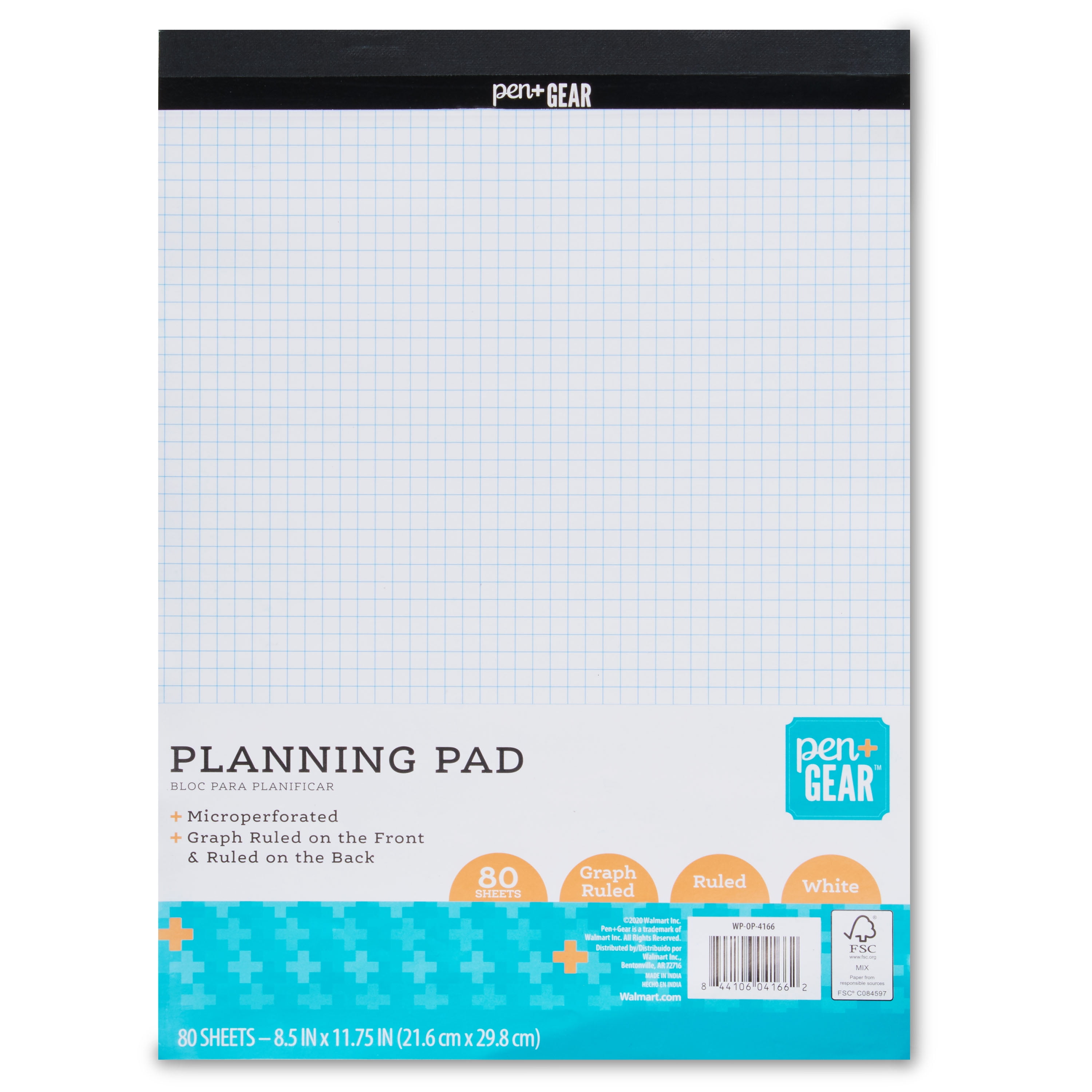 Pen + Gear Planning Pad 8.5 x 11.75 inches, 80 Sheets, Ruled
