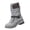 Gray, variant on Casual Walking Boots, Women's Round Toe Side Zip Mid Calf Boots Casual Mid Height Boots with Fit and Supportive Sole for Jeans Leggings Commuting Shopping and Fall Winter Dress Boots, US-6/EU-36