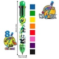 thumbnail image 2 of Rainbow Writer - Panda Pen by Deluxebase. Multicolored, Medium Point, 8-in-1 Retractable Novelty Ballpoint Pen with Cute Animal Design., 2 of 4
