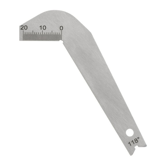 Drill Bit Gauges 118 Degree Drill Sharpening Gauge Stainless Steel Angle Measuring Gage