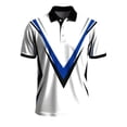thumbnail image 5 of Ceisia Men's V-Shaped Geometric Polo Shirts, Regular Fit Short Sleeve Turndown Collar Casual Summer Tops Gifts, 5 of 5