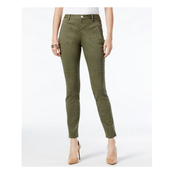 INC - INC Womens Green Ankle Zip Skinny Jeans Size 16 - Walmart.com ...