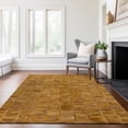 thumbnail image 6 of Addison Rugs Mayfield Washable Cowhide Diamond Tracks Brown Rectangle Rug, 5' x 7'6", 6 of 6