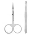 thumbnail image 2 of Nose Hair Tweezers Scissors Set Include Nose Hair Trimming Tweezers Curved and Rounded Nose Hair Scissors, 2 of 14