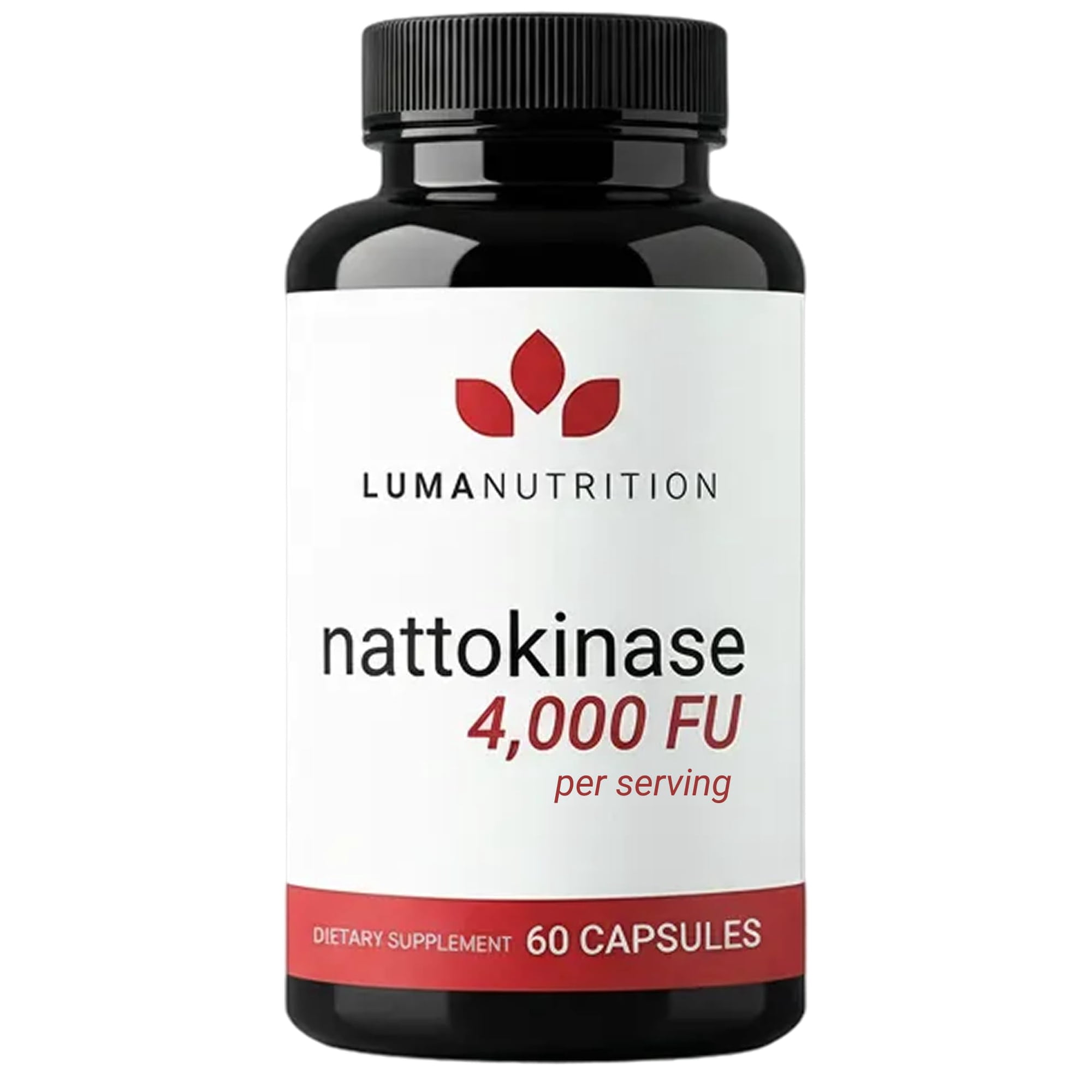 Luma Nutrition Nattokinase Supplement - Nattokinase 4000 FU Per Serving, Premium Nattokinase Formula for Heart Health Support - 60 Capsules, 30 Servings - Made in USA