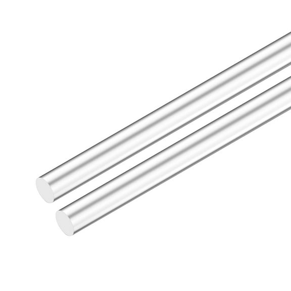 Uxcell 2-Pack Acrylic Round Rods, 11.8 x 0.51 Inch/ 300 x 13 mm Clear Acrylic Dowel Rods Sticks Plastic Sticks Strip for DIY Crafts Lighting Gardening Decorations