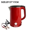 thumbnail image 3 of Solar kettle 12v dc large capacity 1.8L with battery clip for cooking., 3 of 5