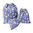 thumbnail image 1 of 3Pcs Organizer Bags Fine Texture Waterproof Canvas Useful Cactus Print All-Purpose Clothing Underwear Pouches for Dorm, 1 of 5