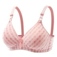 thumbnail image 1 of WRKEKC Wireless Bras for Women Plus Size Bra with Heart Print and Side Support for Comfortable Lift, 1 of 8