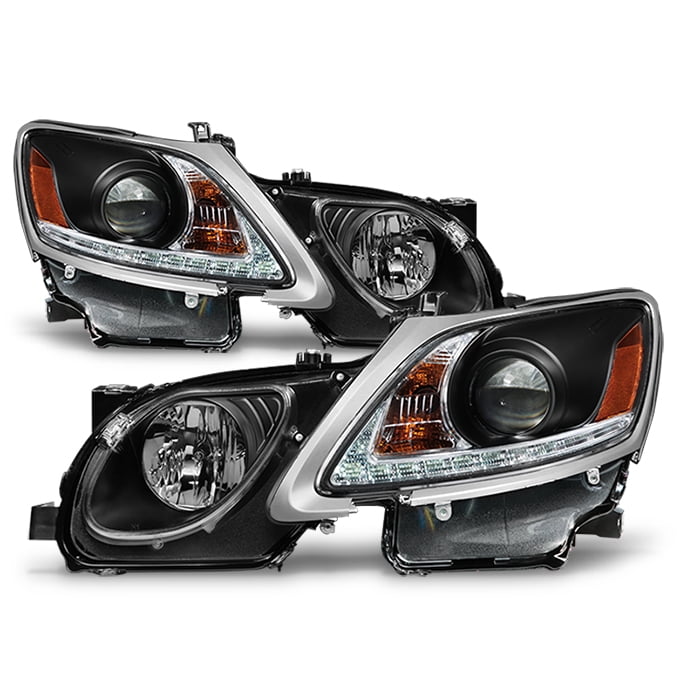 Fits 20062011 Lexus GS300 GS350 Xenon HID Type LED Strip w/DRL Black
