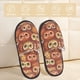 thumbnail image 2 of Fotbe Brown Owl Pantuflas Peludas para Mujer con Estampado, Zapatillas de Peluche, Zapatos de Invierno para Casa, Uso Interior y Exterior-Large, 2 of 8