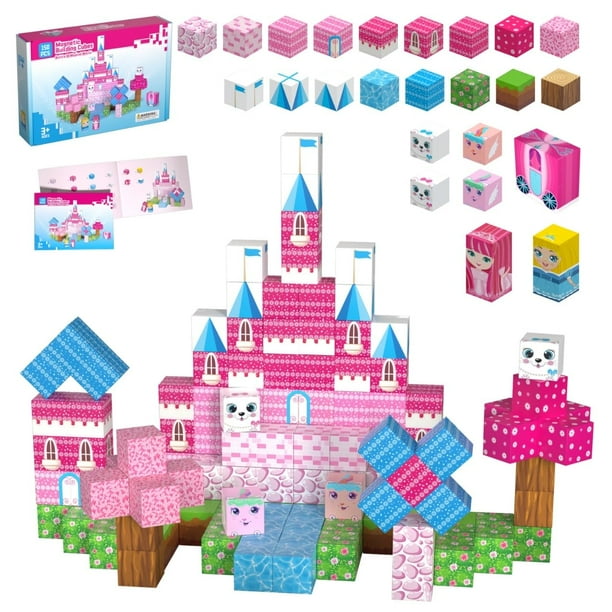 Cubo magnético de construcción Riomuru, 150 piezas, Princess Castle