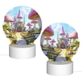 thumbnail image 2 of Daiia Dreamy Mushroom House Pattern Acrylic Night Light, LED Touch Light, Bedroom Night Light, Soft Glowing Lamp Perfect Gift for Mother's Day, Birthday, or Christmas, 2 of 9