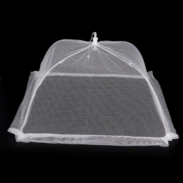 Cubierta plegable para alimentos, 2 piezas, mesa plegable, cubierta para comida, paraguas para alimentos, compacto y ligero