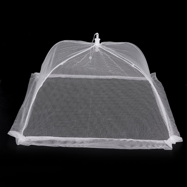 Cubierta plegable para alimentos, 2 piezas, mesa plegable, cubierta para comida, paraguas para alimentos, compacto y ligero