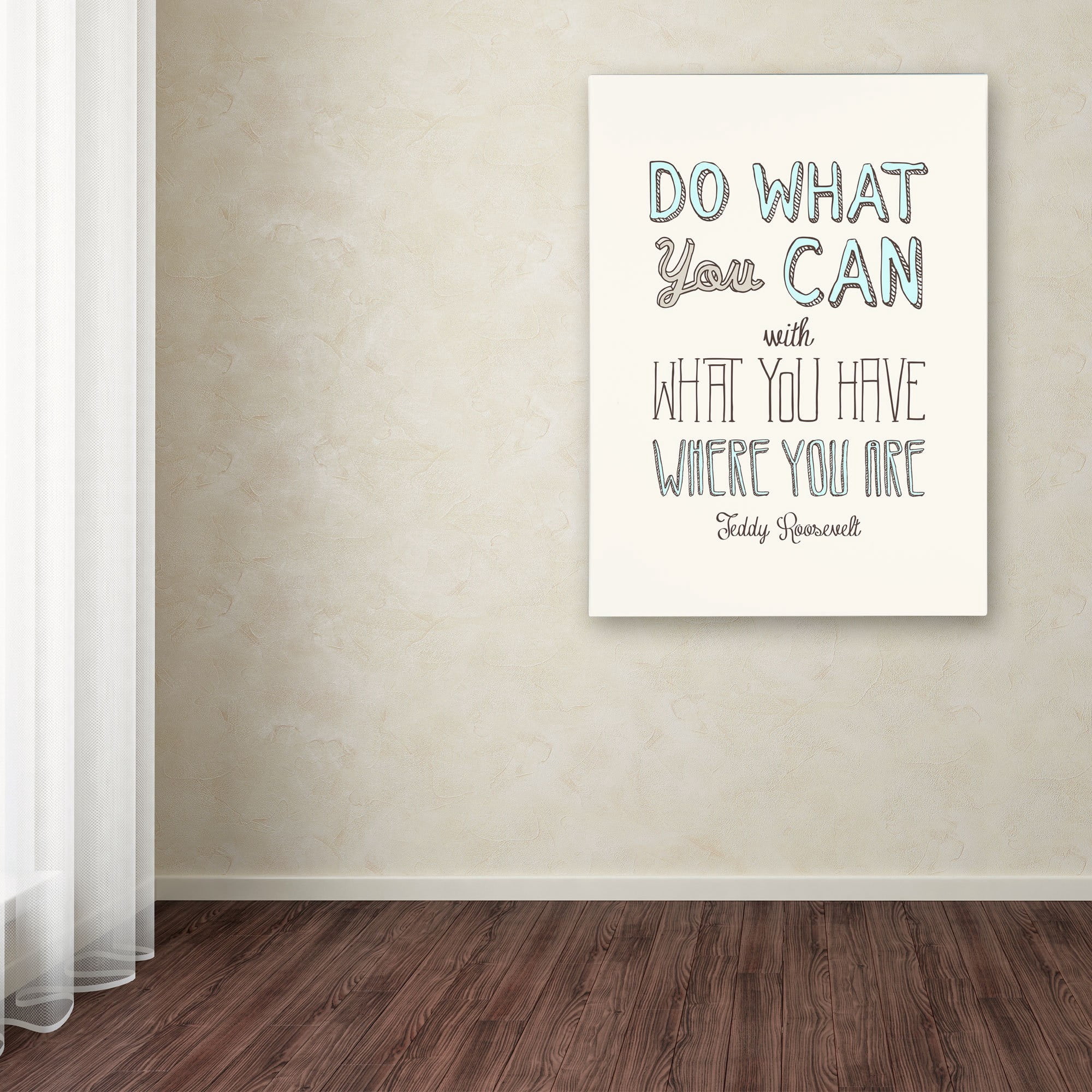 Trademark Fine Art "Do What You Can II" Canvas Art by Megan Romo