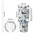 thumbnail image 4 of KLL Underwater Animals 1 Print 40oz Stainless Steel Insulated Car Cup Coffee Mug with Spillproof Lid - Keep Your Drink Hot or Cold on the Go, 4 of 8