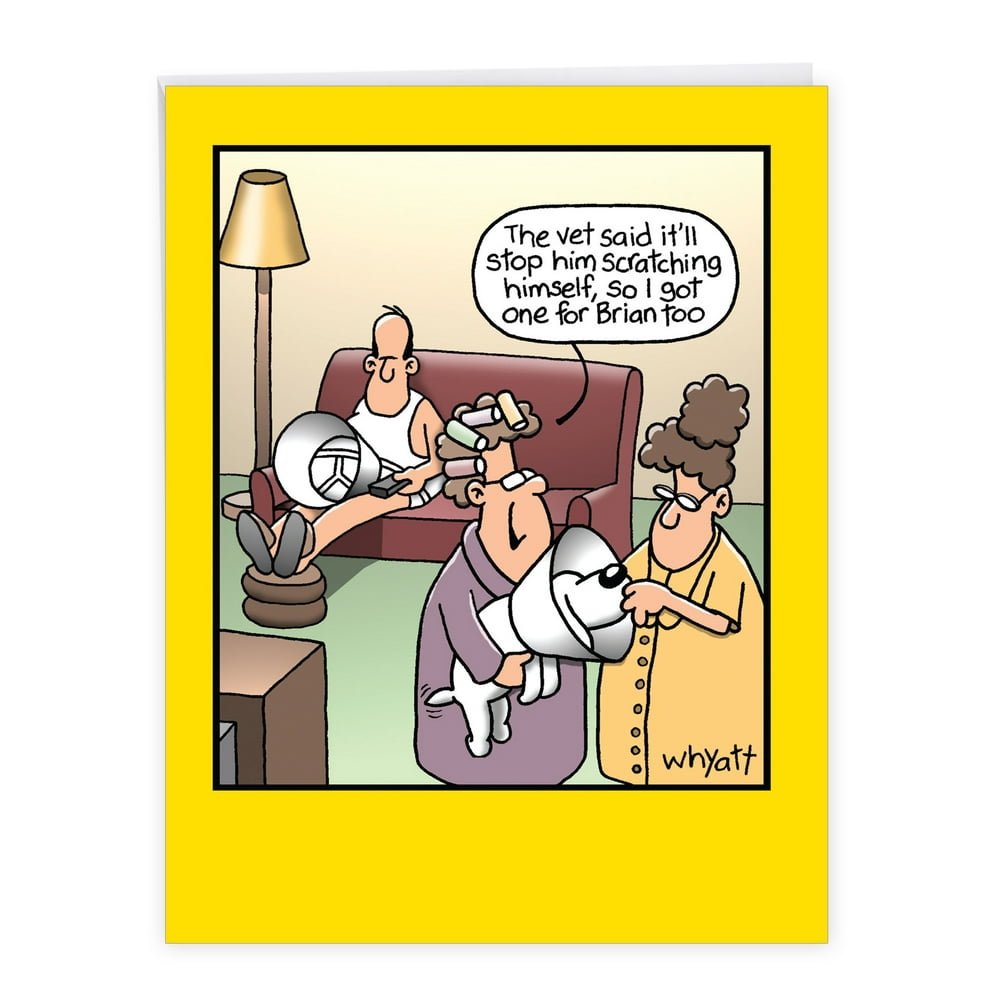 Big Funny Birthday Card (8.5" x 11") Hilarious Stop Scratching