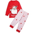 thumbnail image 5 of WIBACKER Kids Baby Boys' Girls' Christmas Pajamas Tee and Pant 2-Piece PJ Set Toddler Sleepwear, 5 of 11