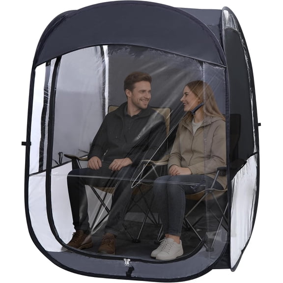 Sports Tent Pop Up Pod, 2 Person Portable Weather Tents Sports Pod for Cold Day, Waterproof Windproof Rain Pod, Instant Shelter for Soccer, Baseball, Fishing