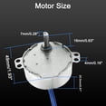 thumbnail image 2 of HUGFEGWE 2Pcs Synchronous Motor AC 110V 30-36RPM Synchron Motor Turntable Motor CW/CCW Direction 4W TYC-50 D Shaft U2536-18532, 2 of 7