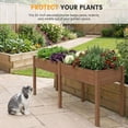 thumbnail image 5 of EDX Wooden Raised Garden Bed, Outdoor Planter Box Kit for Vegetables, Flowers and Herbs(Brown), 5 of 7