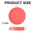 thumbnail image 4 of Couvercles de Pots Mason - Couvercles de Pots Mason en Plastique Colorés à Ouverture Régulière, Couvercles de Mise en Conserve Étanches avec Anneaux en Silicone pour Pots Ball, Pots Kerr, Couvercles et Capuchons Réutilisables pour Pots Mason, 4 of 5