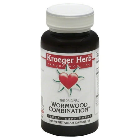 Kroeger Herb Wormwood Combination - 100 Vegetarian (Best Herbs For Constipation)