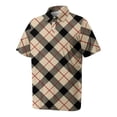 thumbnail image 6 of Trgacdwlo XL-8XL Big and Tall Mens Golf Shirts Plaid Quick Dry Mens Shirts Short Sleeve Sun Protection Fishing Polo T Shirts for Men, 6 of 7