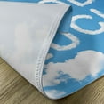 thumbnail image 5 of Ambesonne Party Place Mats Set of 4, Message Sky Clouds, Standard Size, Sky Blue White, 5 of 6