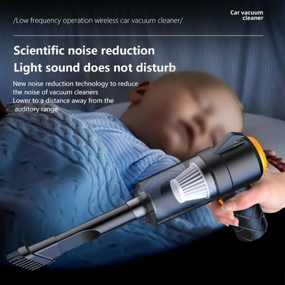 Wireless Car Vacuum 1200Mah Car Vacuum Dust Buster Usb Charging 3500Pa Suction Portable Cleaner Cordless Handheld Vacuum Cleaner Fangkenuo