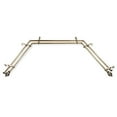 thumbnail image 3 of Malika 13/16" Double Bay Window curtain rod Adjustable 20"-36", 38"-72" - Antique Brass,(ABay-95-4D), 3 of 4