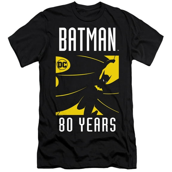 Batman Silhouette S/S Adult 30/1 T-Shirt Black