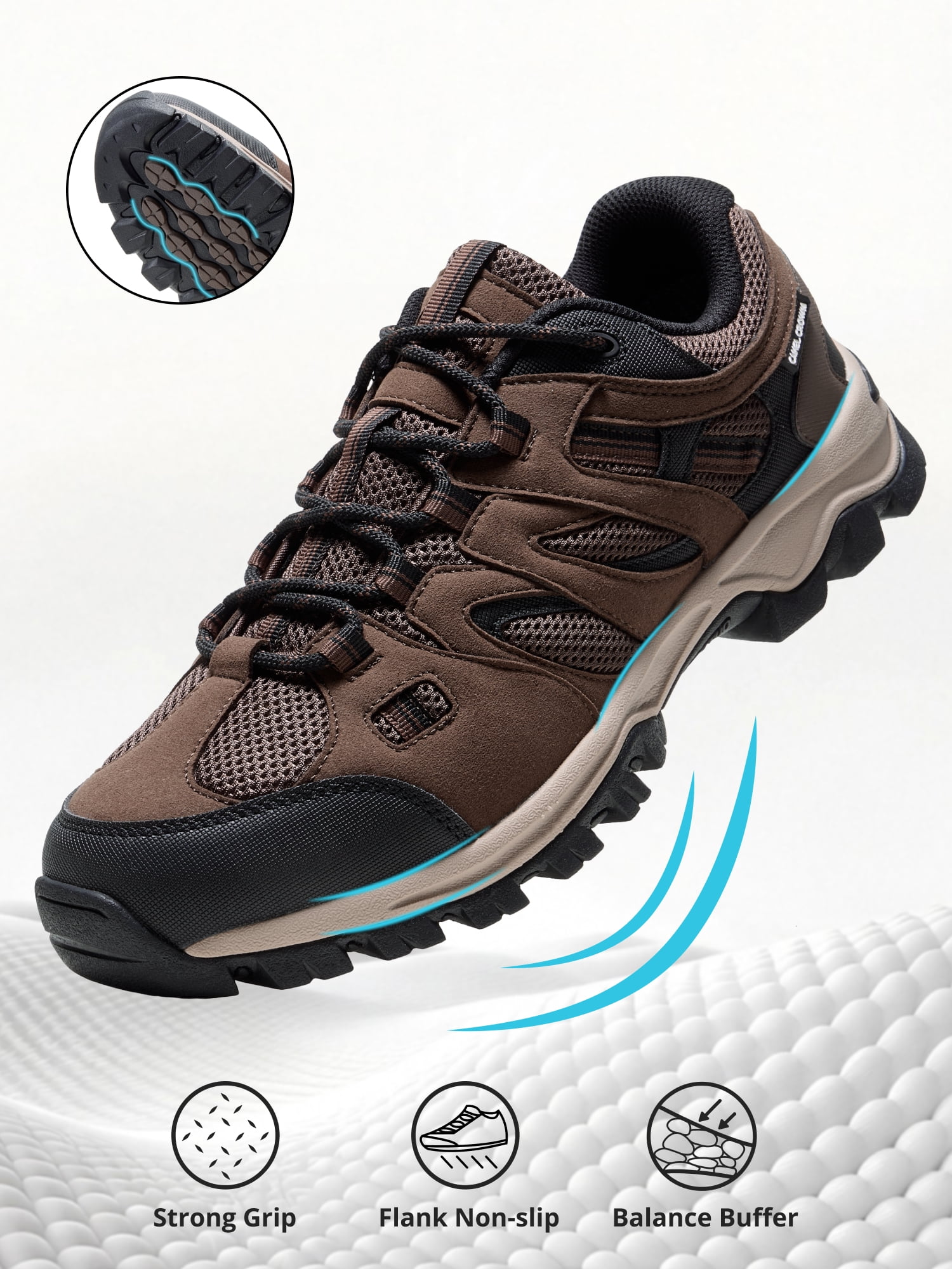 CAMEL Men's Hiking Shoes Lightweight Comfort Sneakers Male Breathable Athletic Shoes Outdoor Running Walking