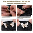 thumbnail image 5 of 8 Pack Adjustable Waist Tighteners, No Sew Jeans Button Clips and Pant Waist Adjuster Pins, TIKA, 5 of 8