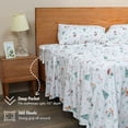 thumbnail image 5 of RUVANTI Flannel Sheets Twin XL Size - 100% Cotton Brushed Bed Sheet Sets - Deep Pockets 16 Inches (fits up to 18") - All Seasons Breathable & Super Soft - Warm & Cozy - 3 Pcs - Briliant White, 5 of 6