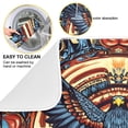 thumbnail image 2 of Yayeee Dish Drying Mat for Kitchen Counter 18"x24" Microfiber Absorbent Pad, Blue Geometric Eagle, 2 of 7
