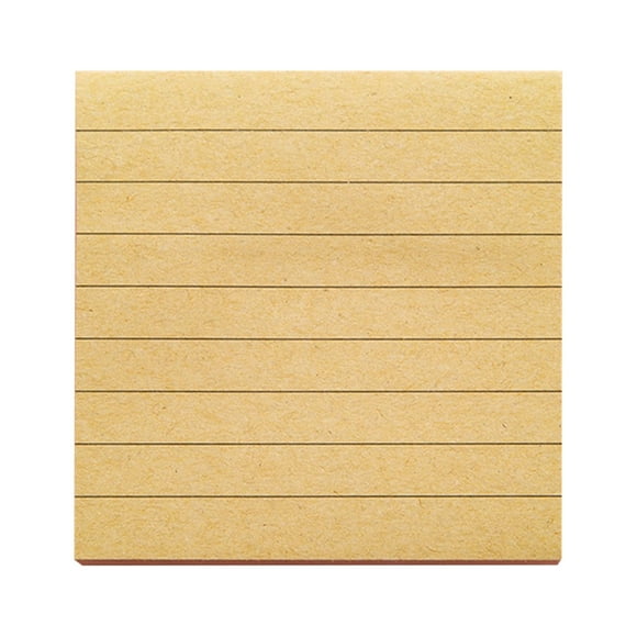 Lined Sticky Notes with Strong for Craft and Stationery Use - Super Sticking Power Memo Pads with 80 Sheets per Pad for Organization