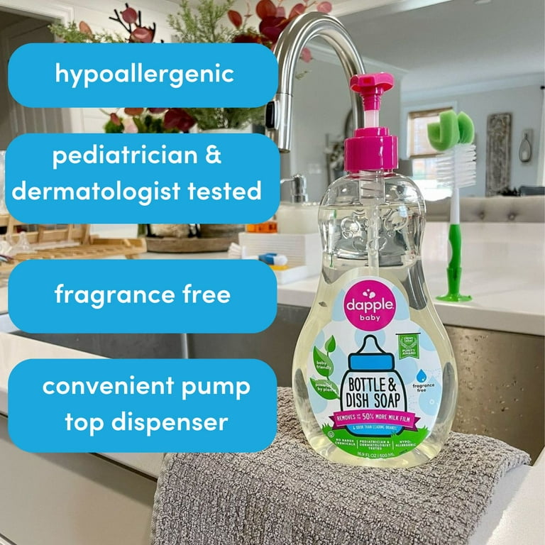 Dapple Baby Bottle and Dish Soap for Baby Products, Fragrance-Free - Main Image